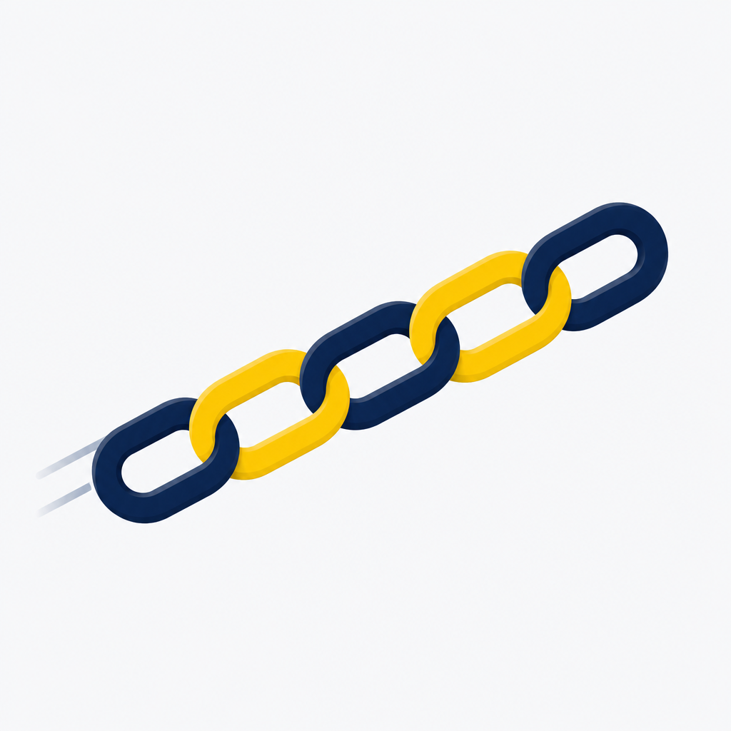 Intelligent Links Accelerate product icon - abstract chain links