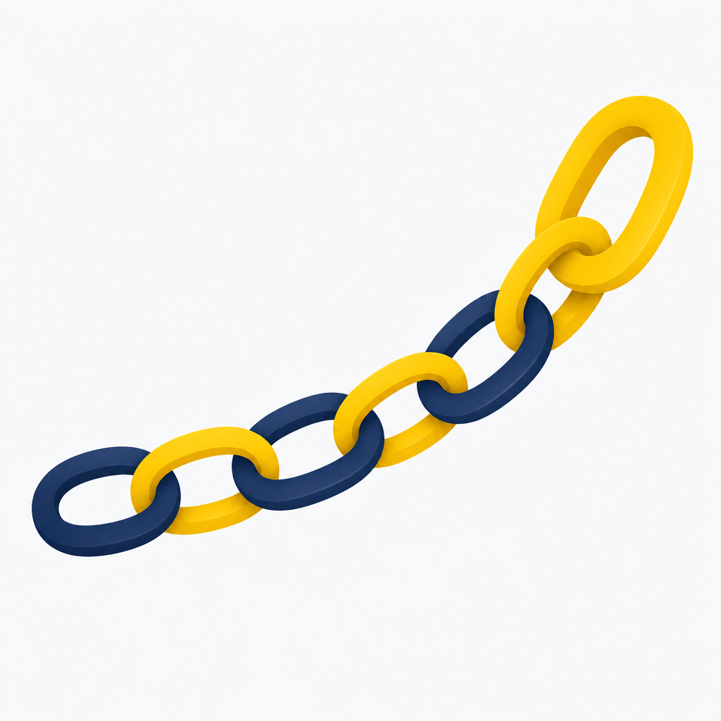 Intelligent Links Momentum product icon - abstract chain links